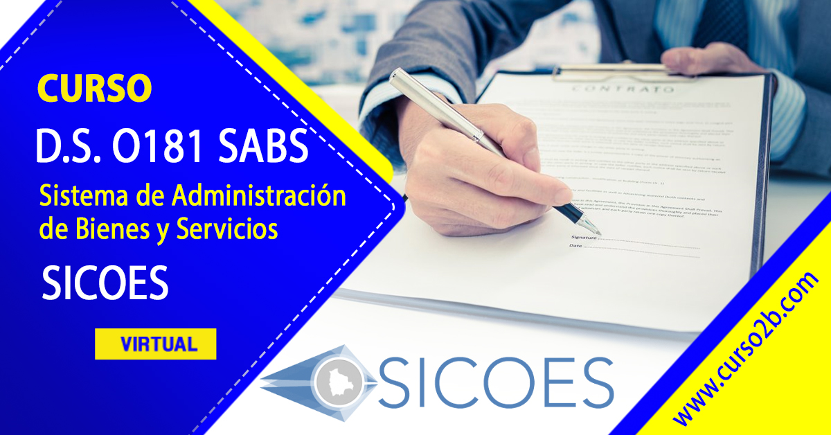 Curso DS 0181 NB-SABS Sistema de administración de bienes y servicios  